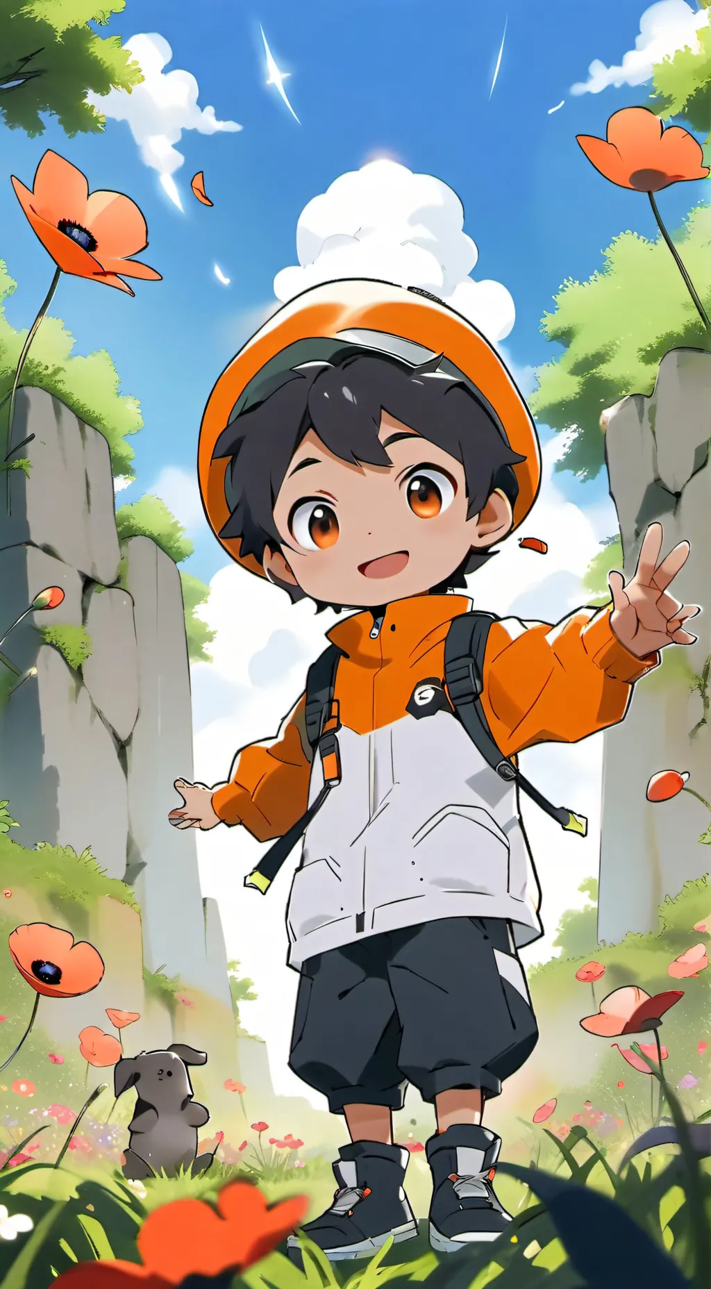 ai character: bbb x ppt  background