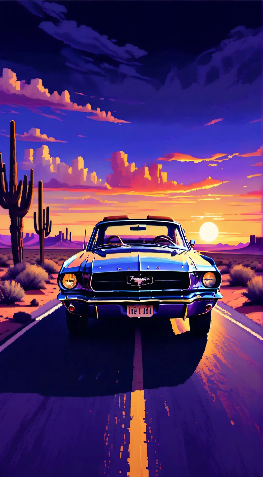 ai character: CH road trip background