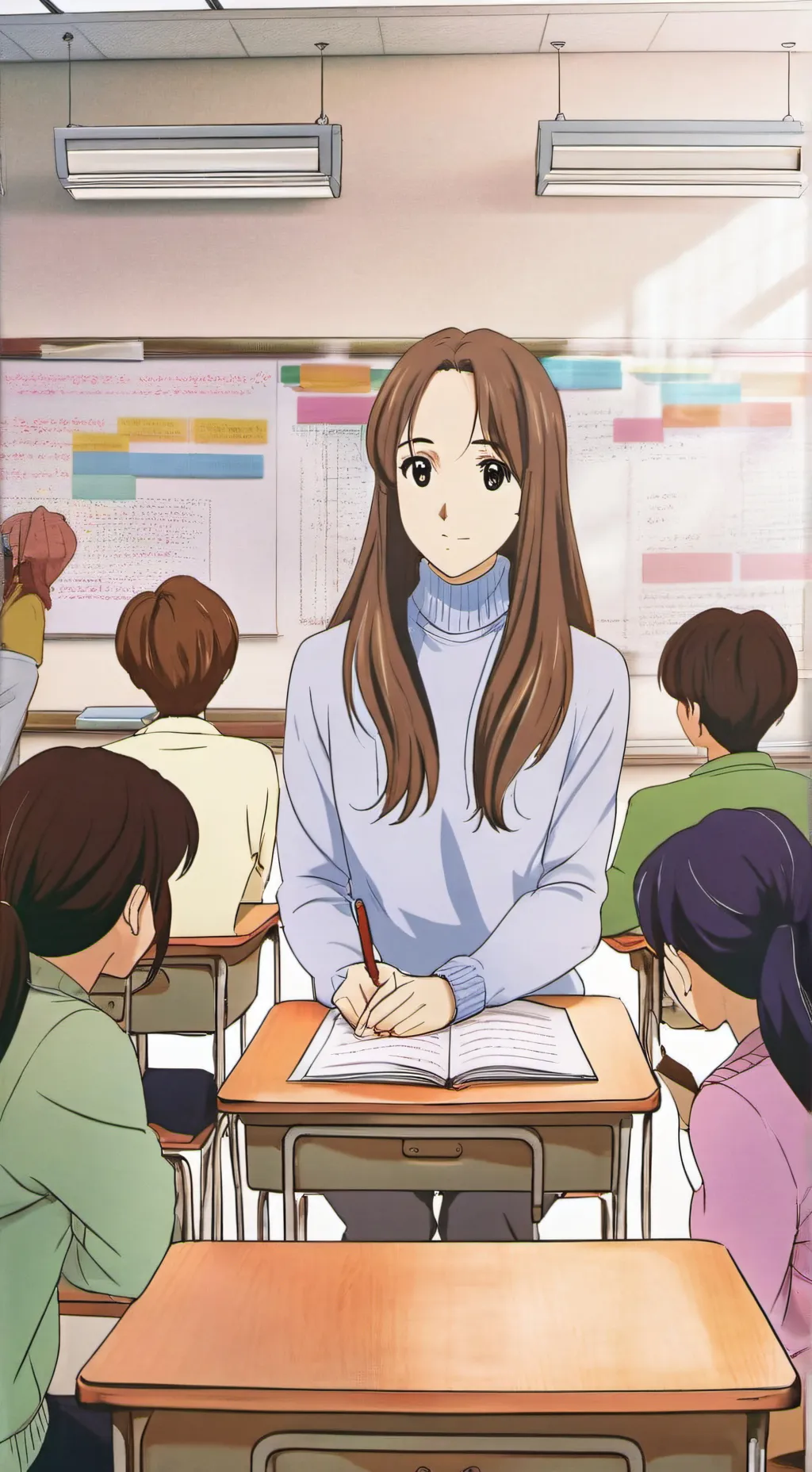 ai character: CLASSROOM background