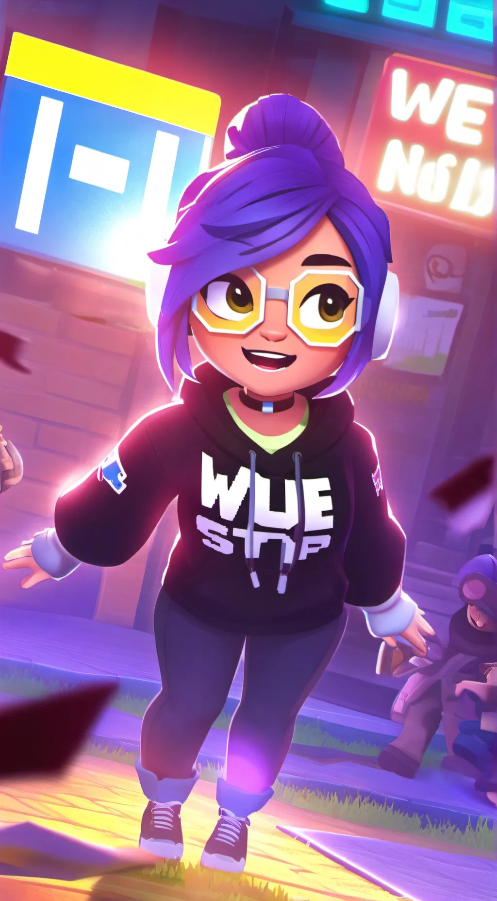 ai character: haha_lolcx(glitch) background