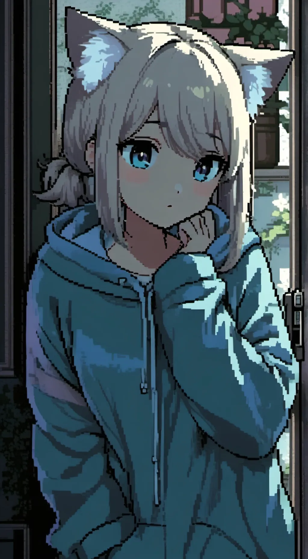 ai character: Snowflake  background