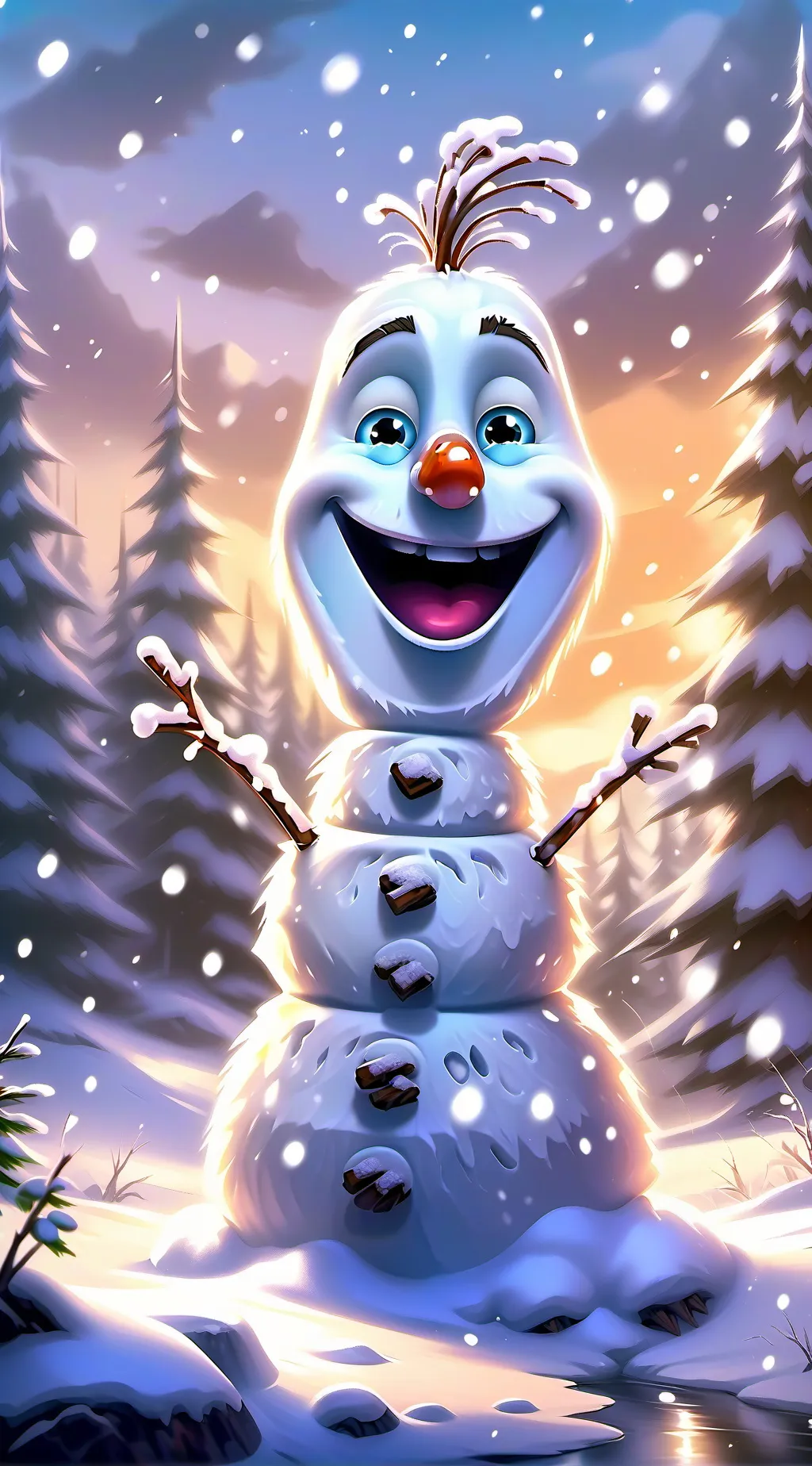 ai character: ✨Olaf✨ background