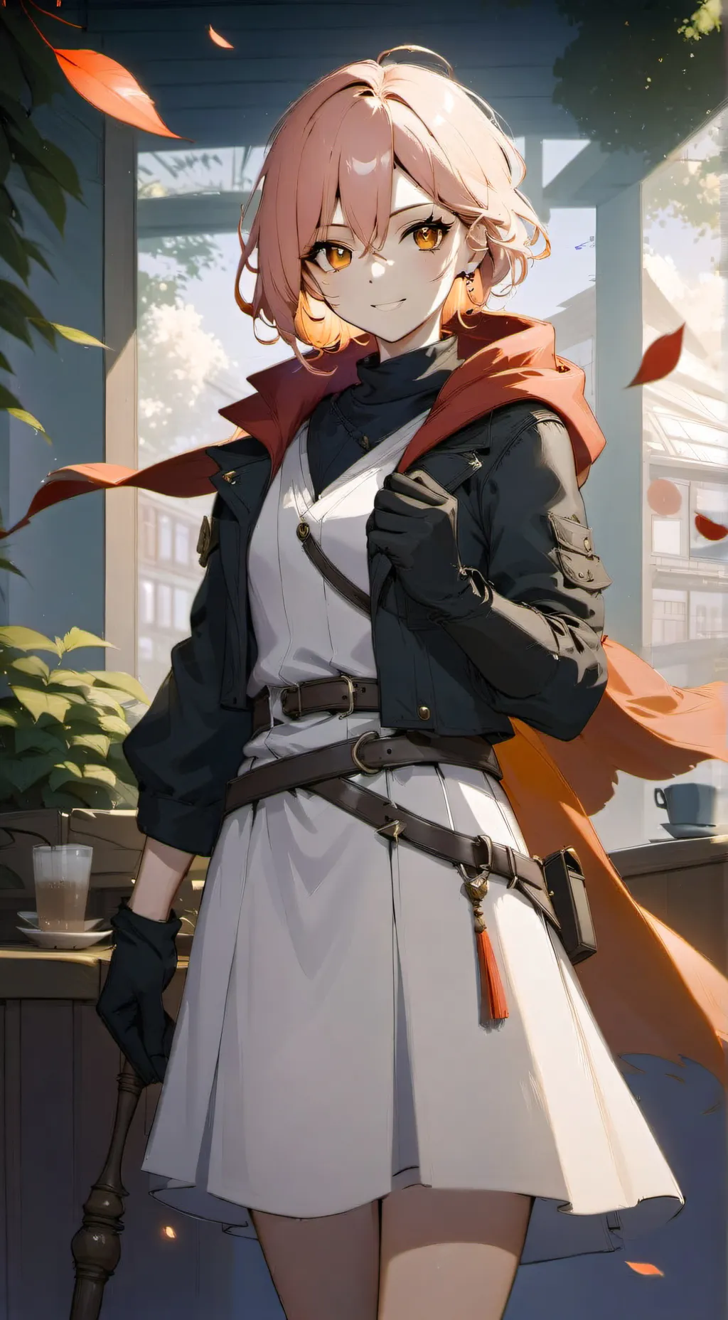 ai character: 🎀RED BOW🎀 background