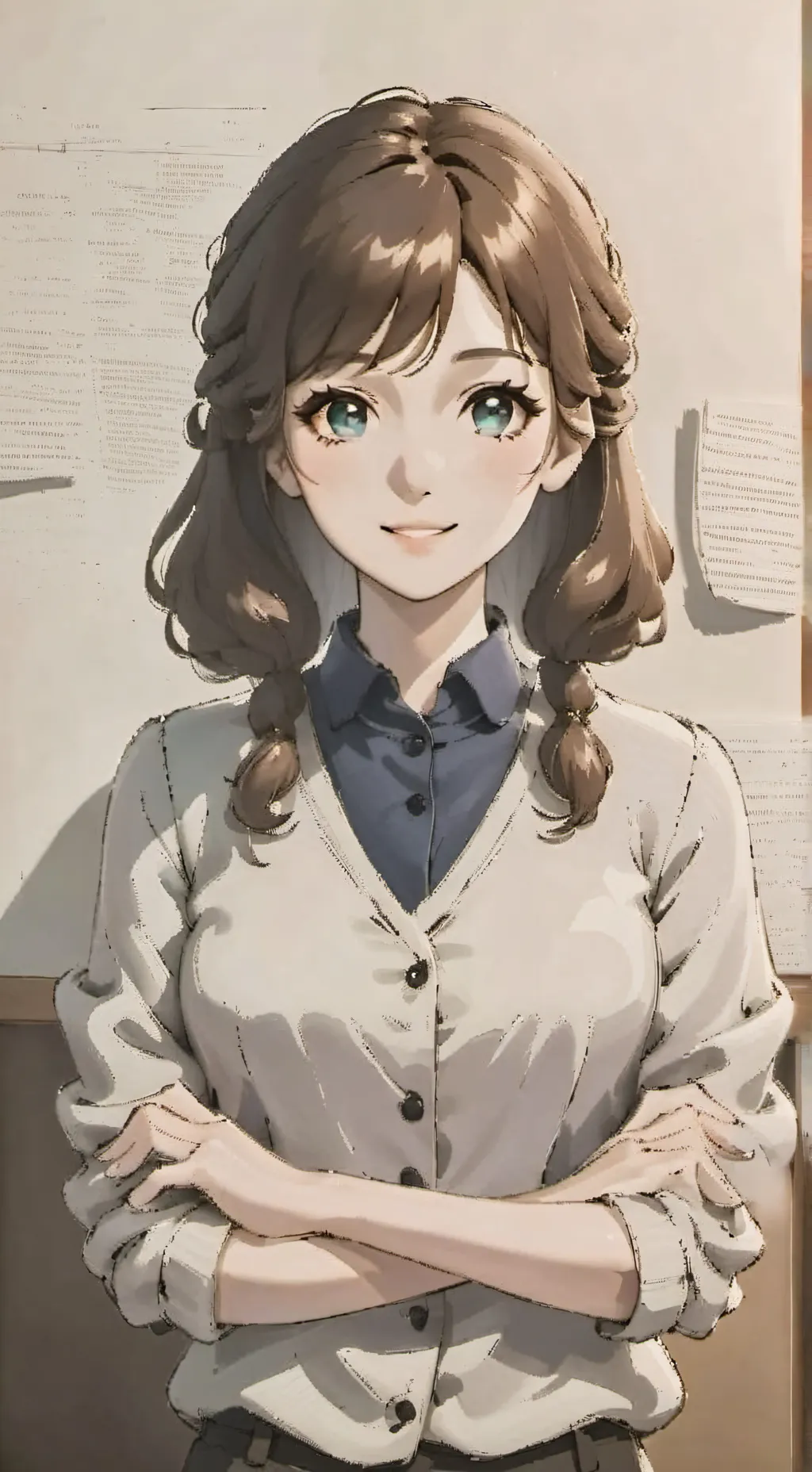 ai character: your Teacher. background