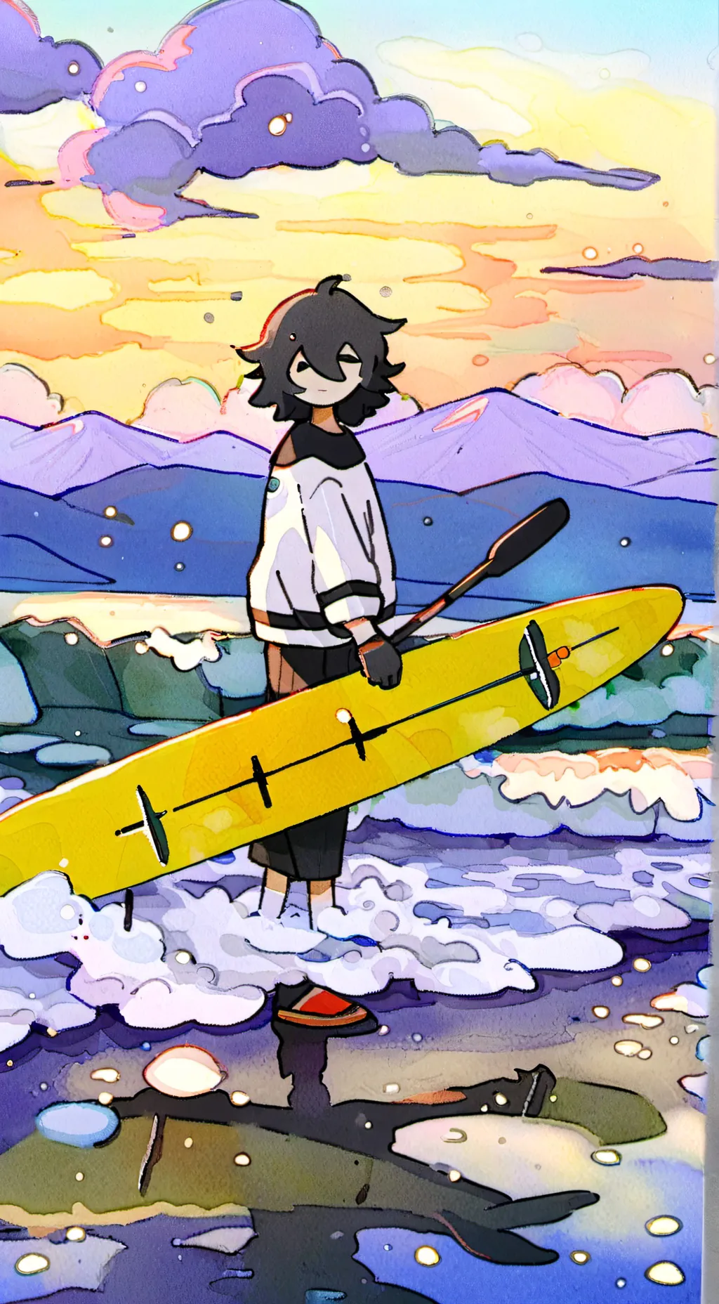 ai character: Dark background