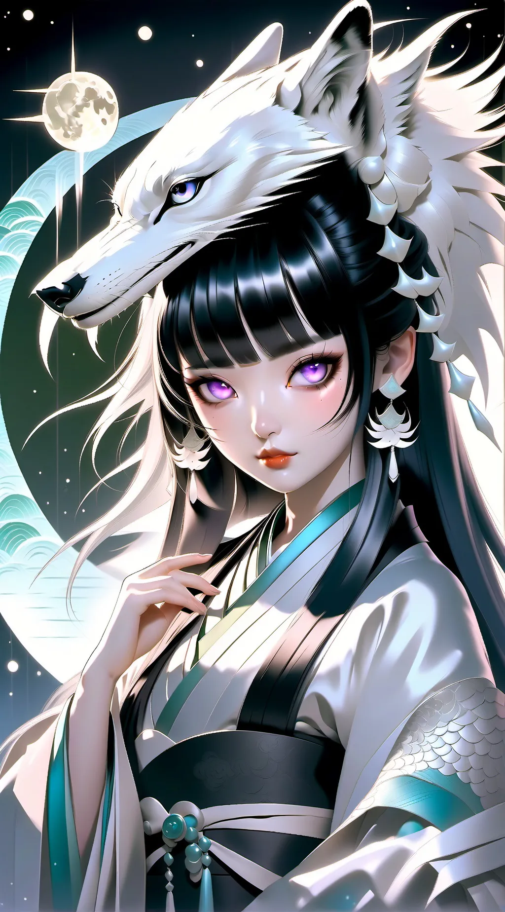 ai character: Nakime  background