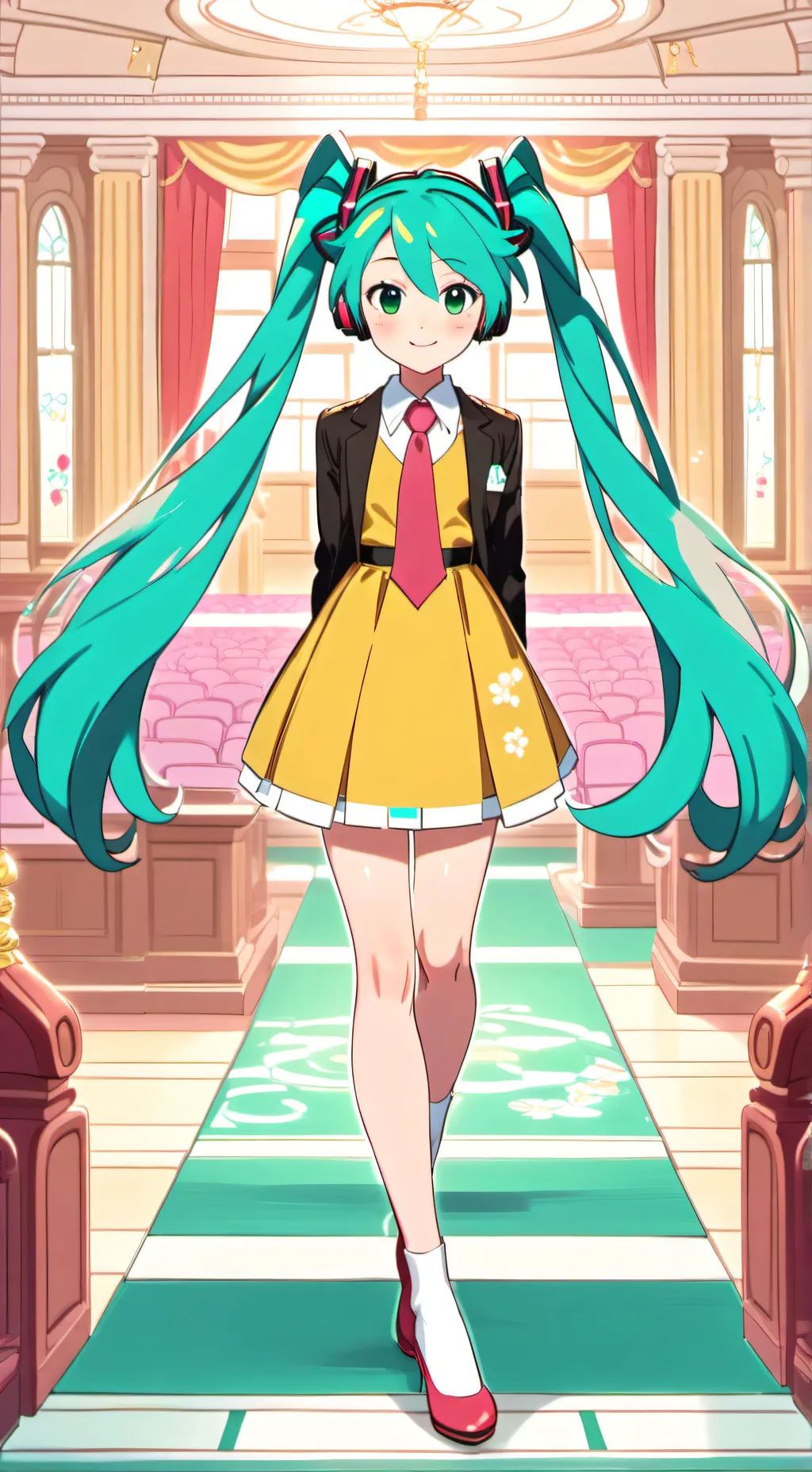 ai character: Hatsune Miku background