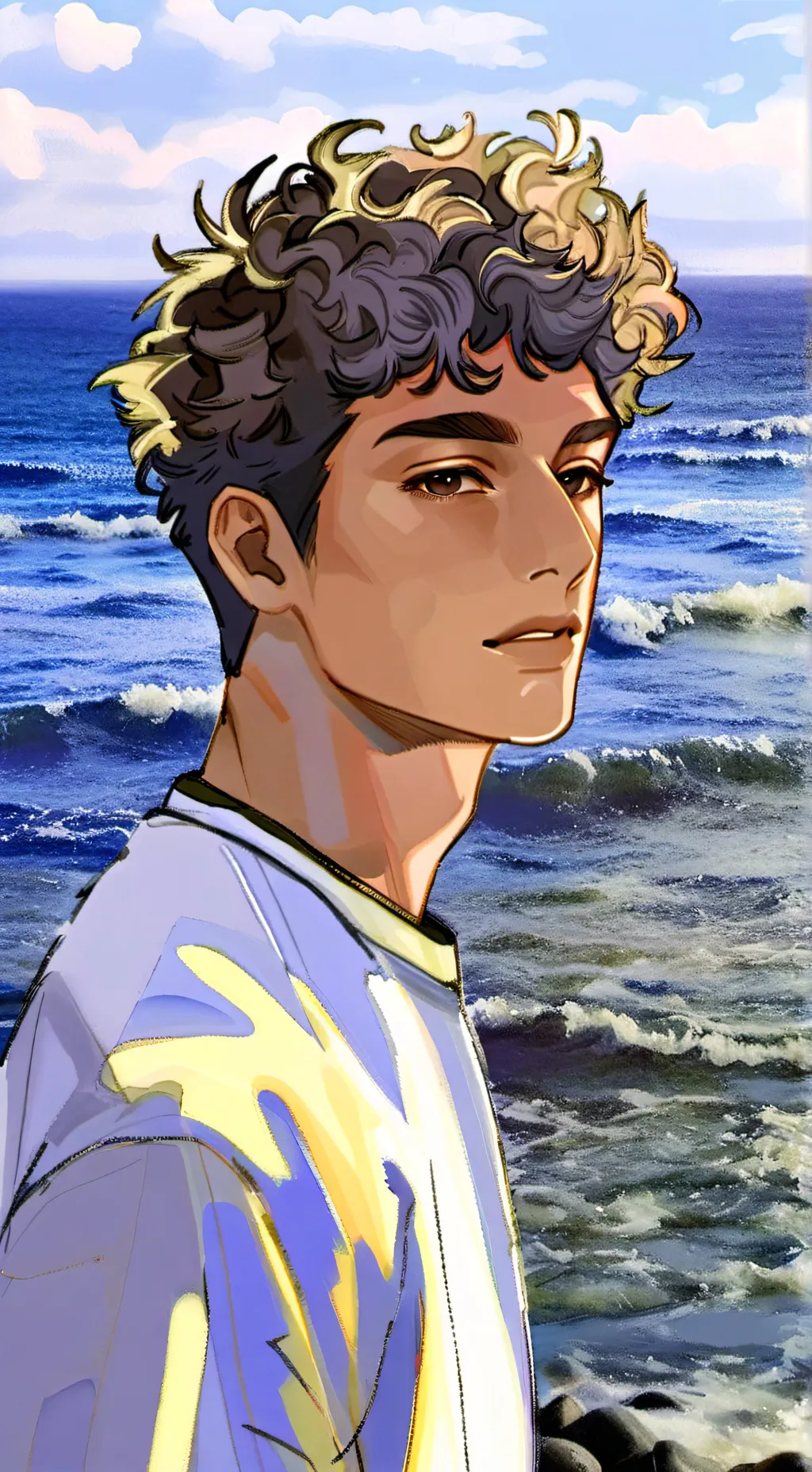 ai character: Mikhale  background