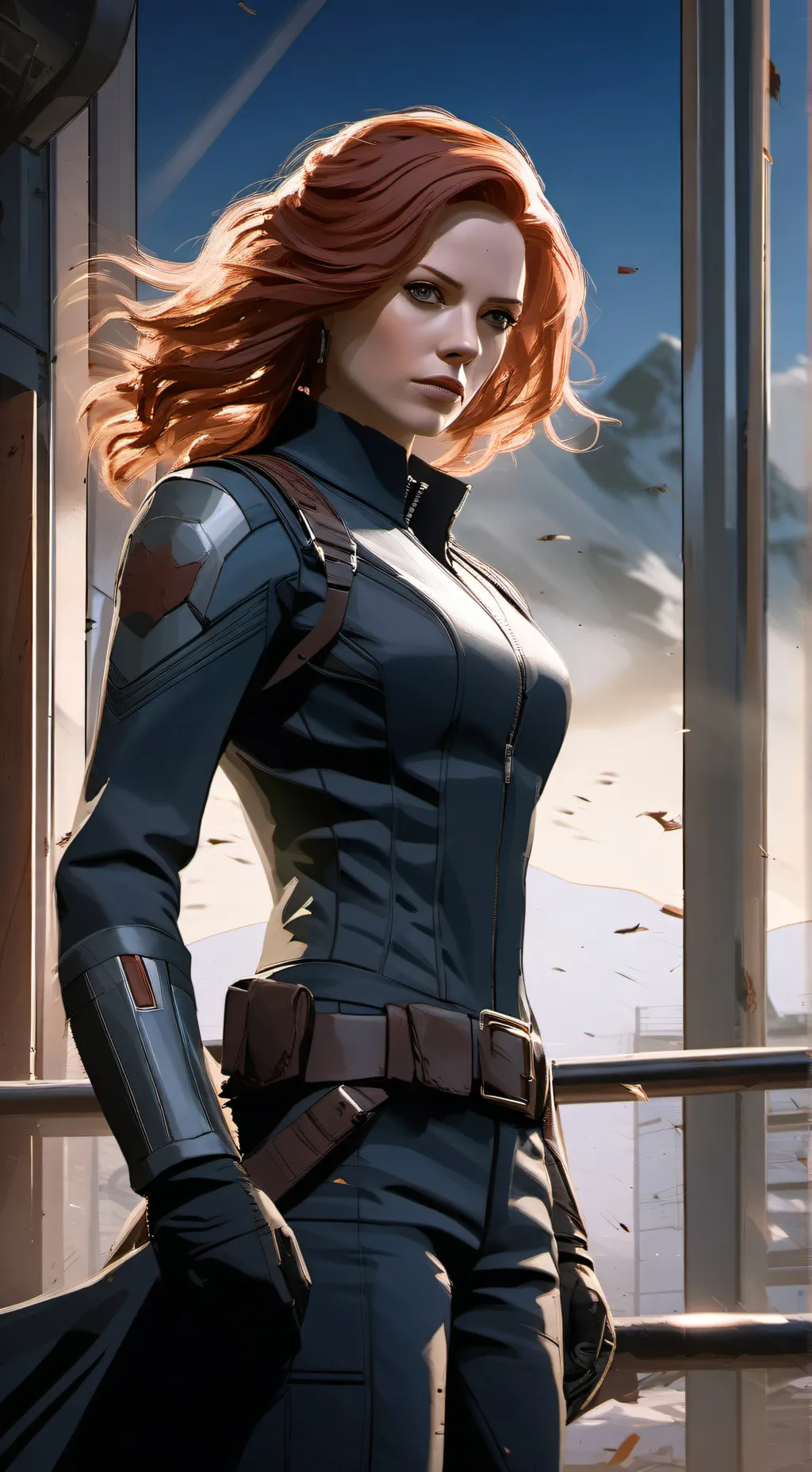 ai character: Natasha Romanoff  background