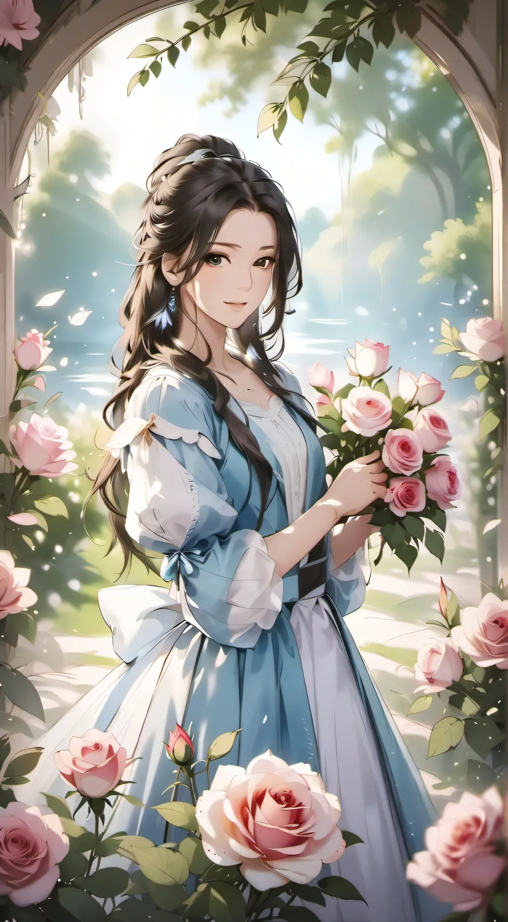ai character: omz daughter  background