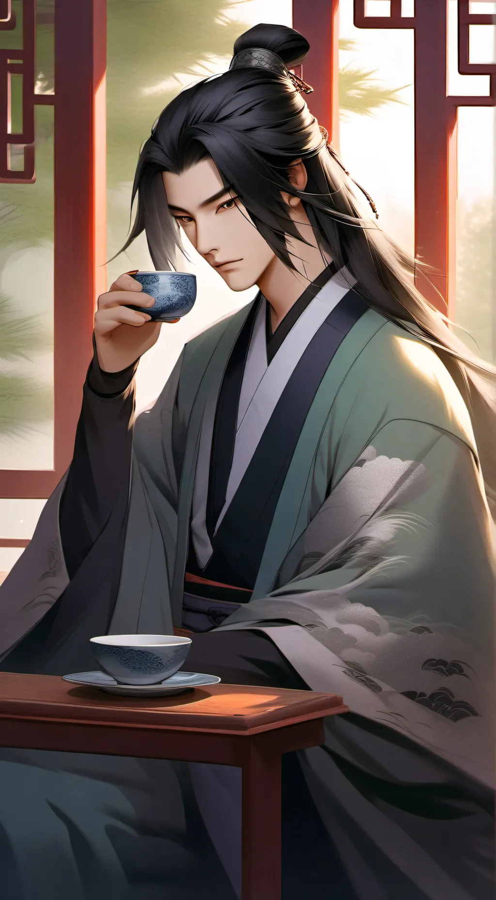 ai character: Dongfang Qingcang background