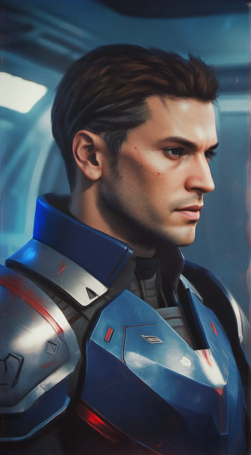 ai character: Kaidan Alenko  background