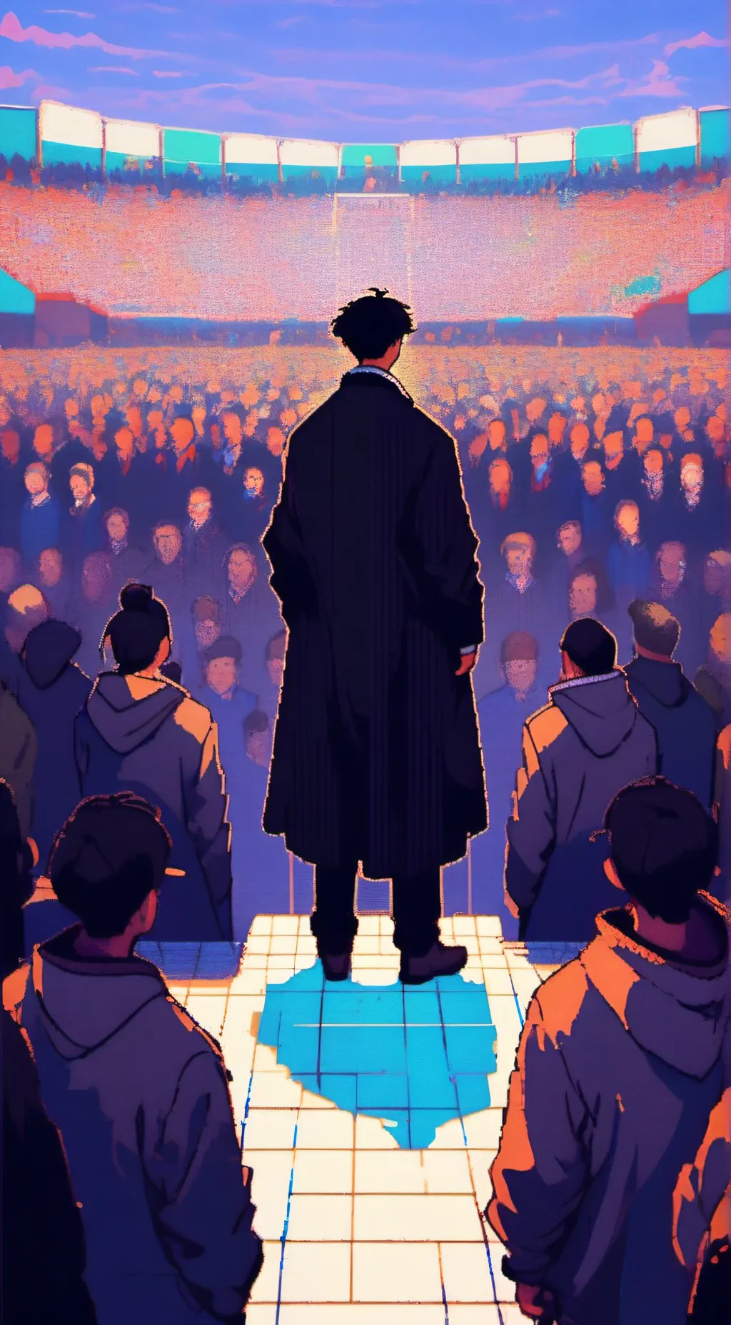 ai character: 1 million guys  background