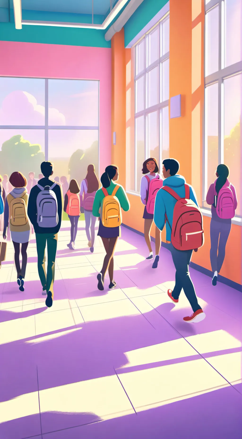 ai character: the school Office. background