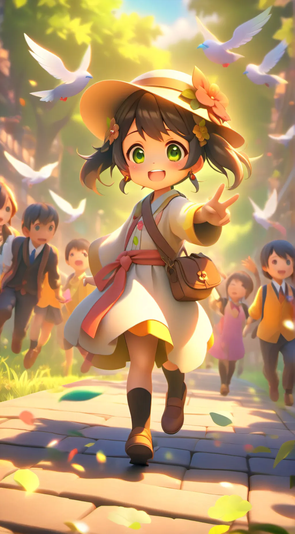 ai character: Mha younger selves background