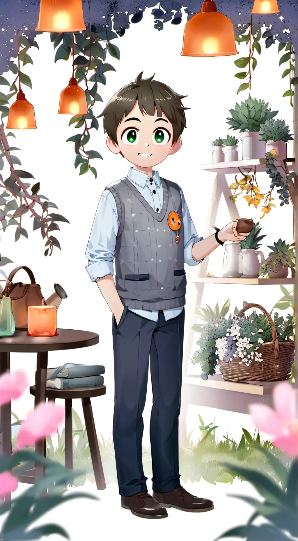 ai character: Zack  background