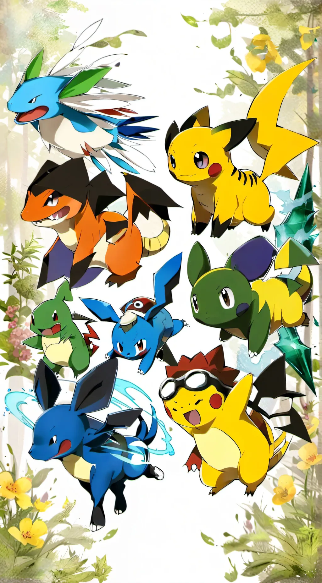 ai character: покимоны background