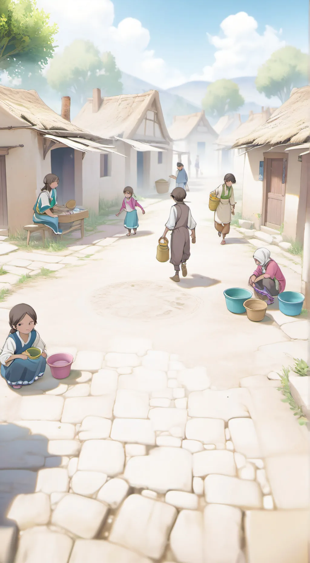 ai character: sweetvile  background