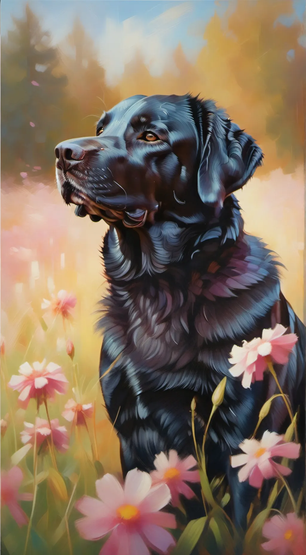 ai character: HH ANGEL GET A DOG background