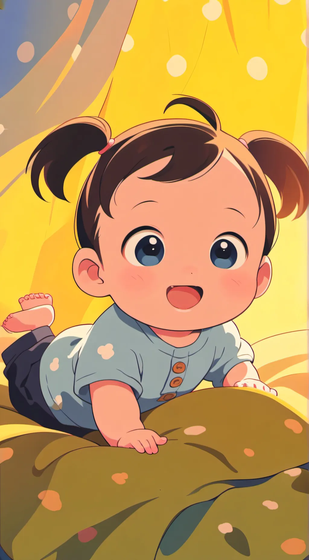 ai character: Baby riddle background