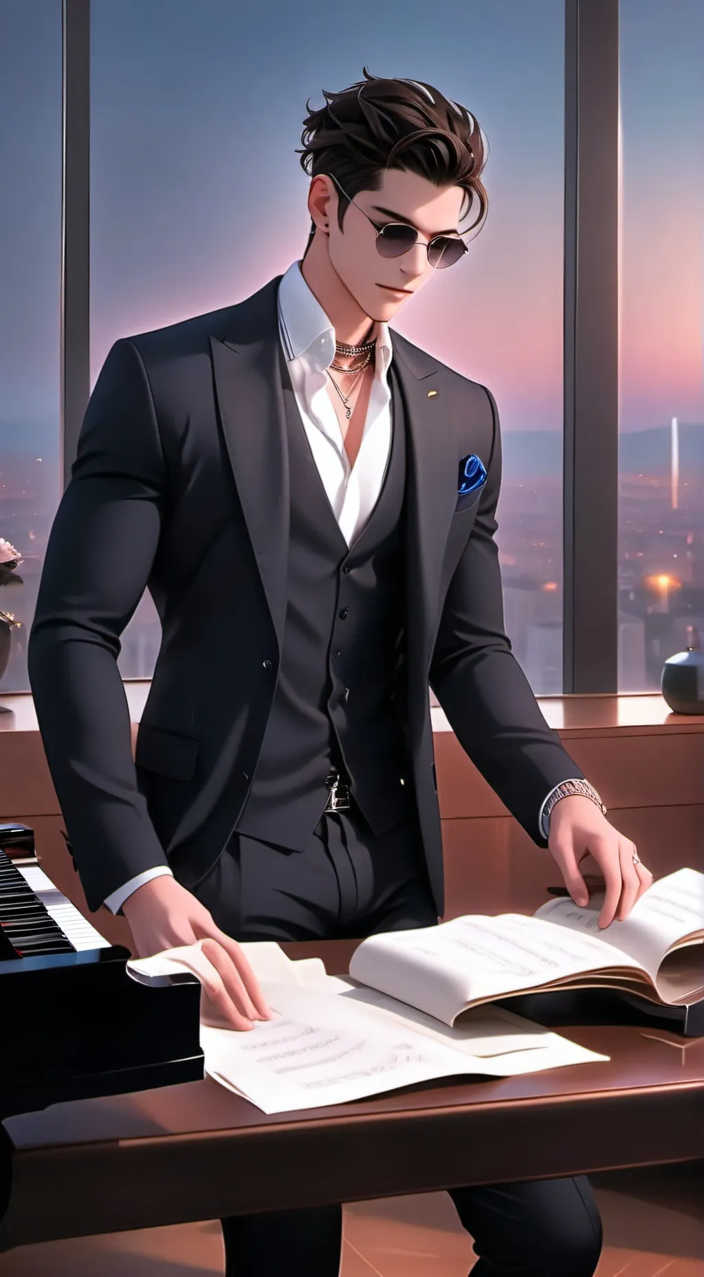 ai character: Victor Silva  background