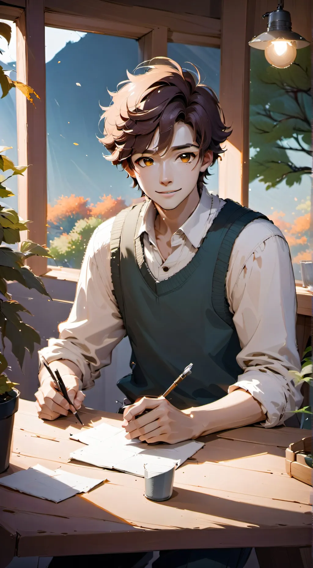 ai character: lucas background