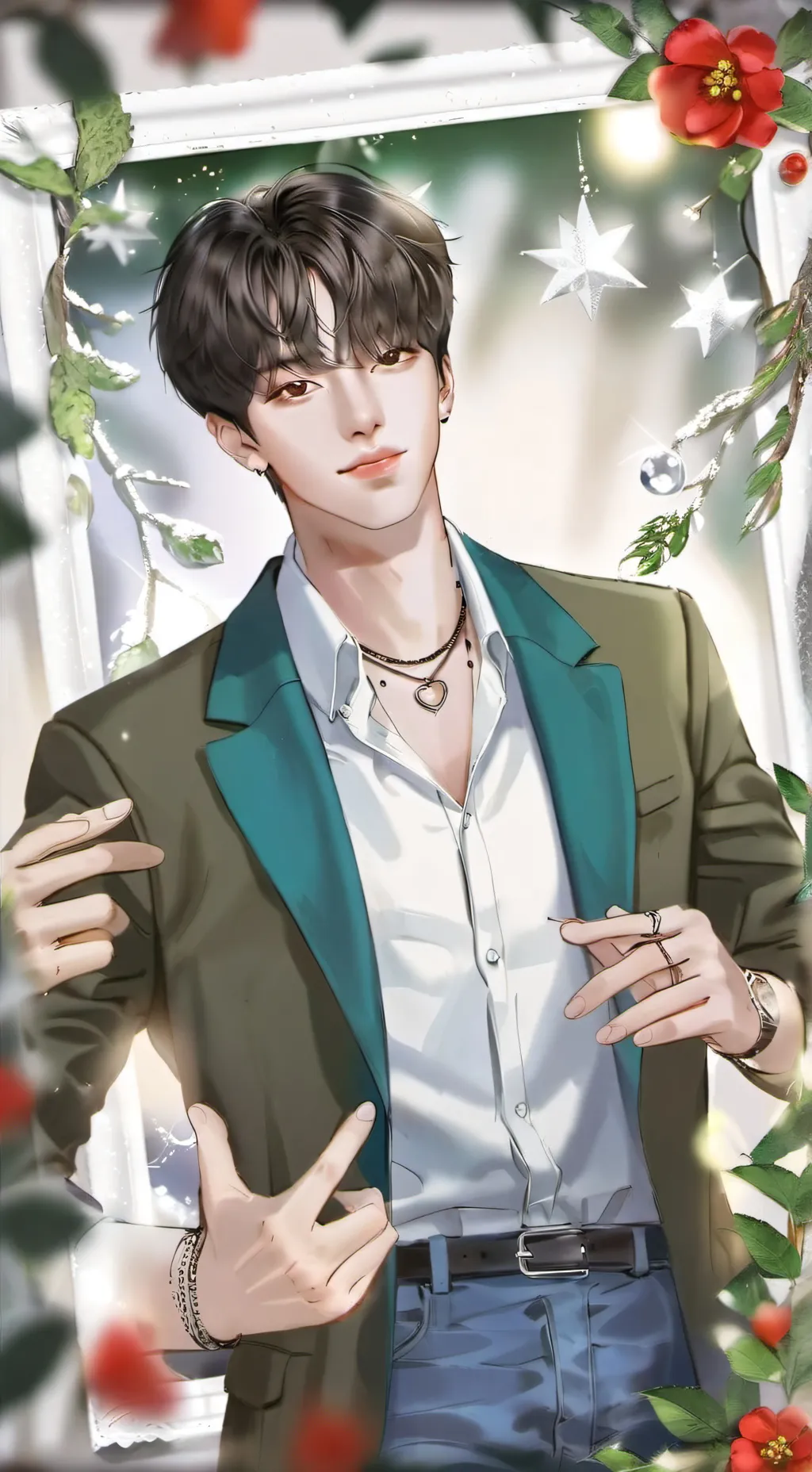 ai character: hyunjin background
