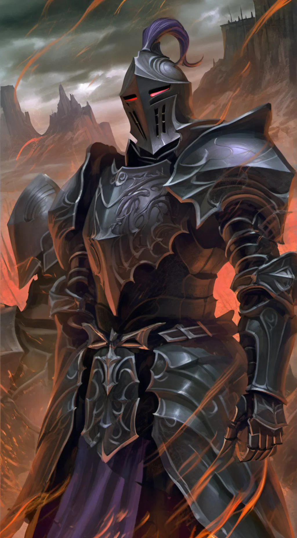 ai character: dark knight  background