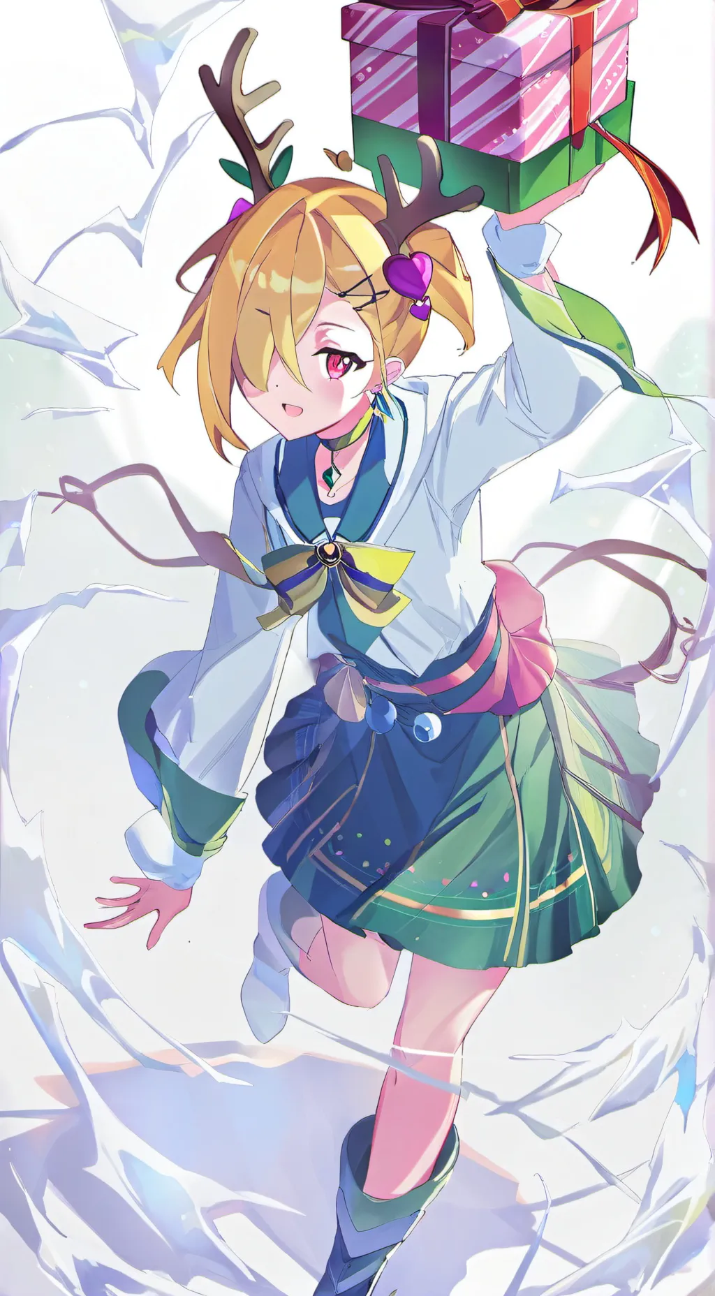 ai character: Christmas Gift Rin background