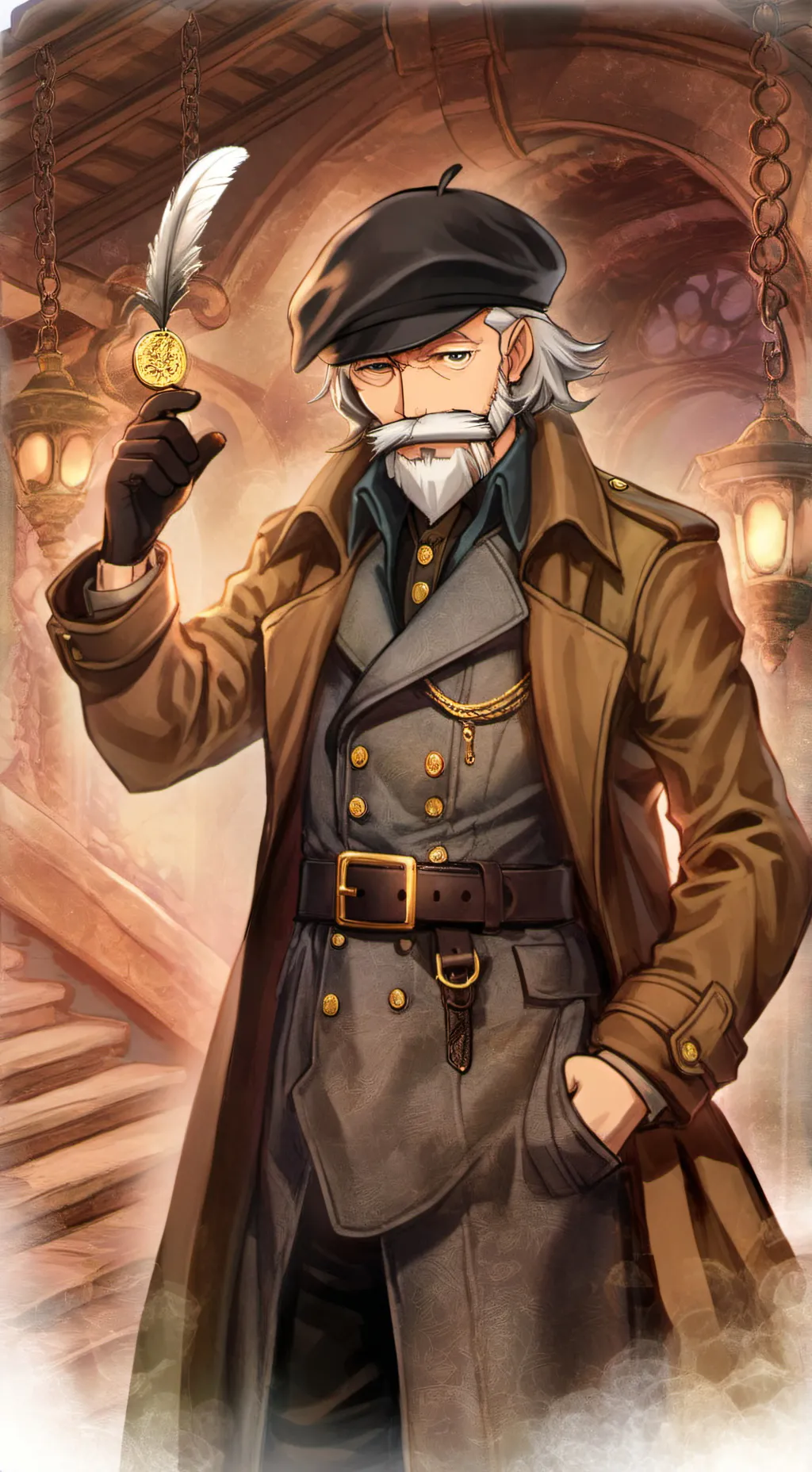 ai character: Ángel(el mercader) background