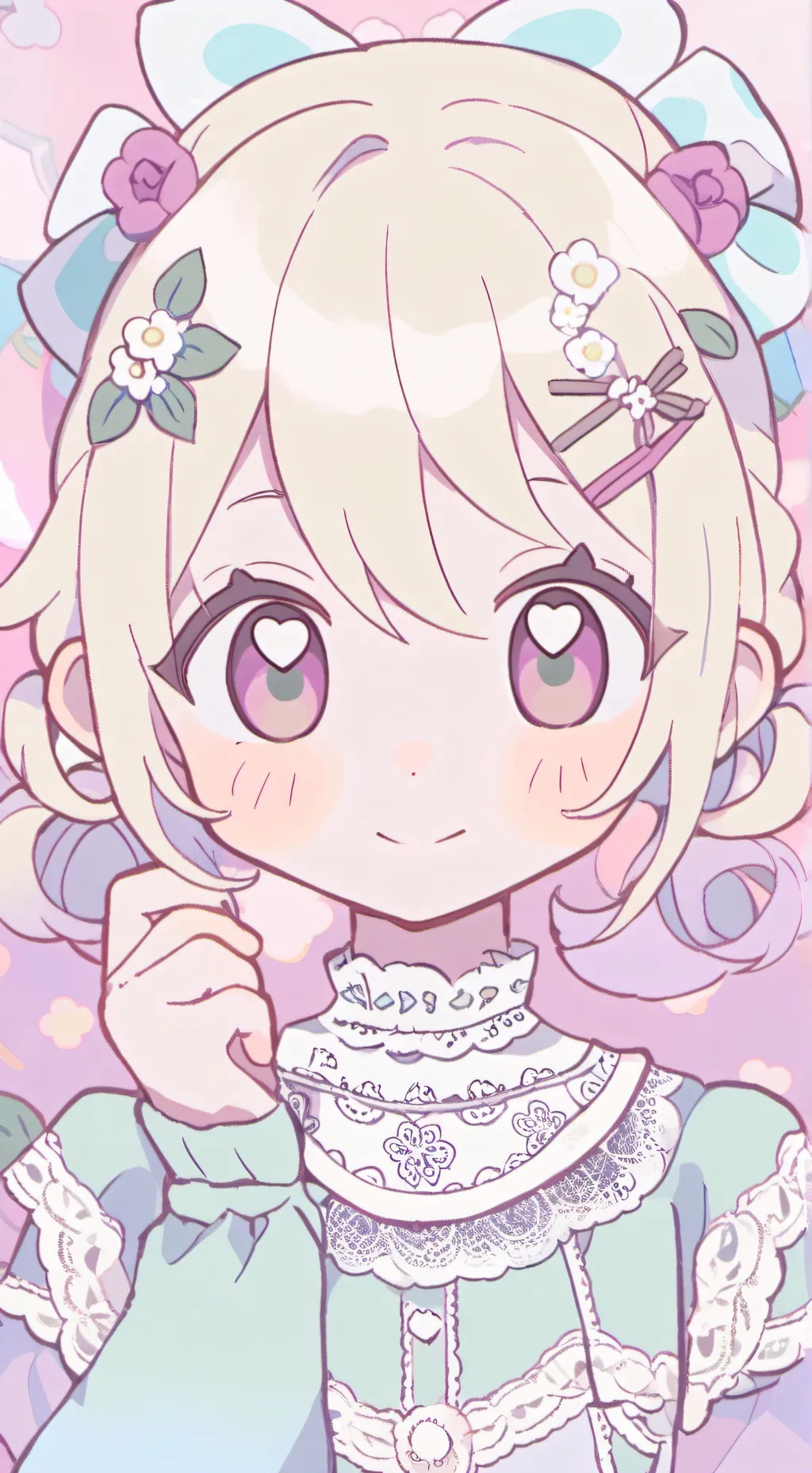 ai character: Osaka  background