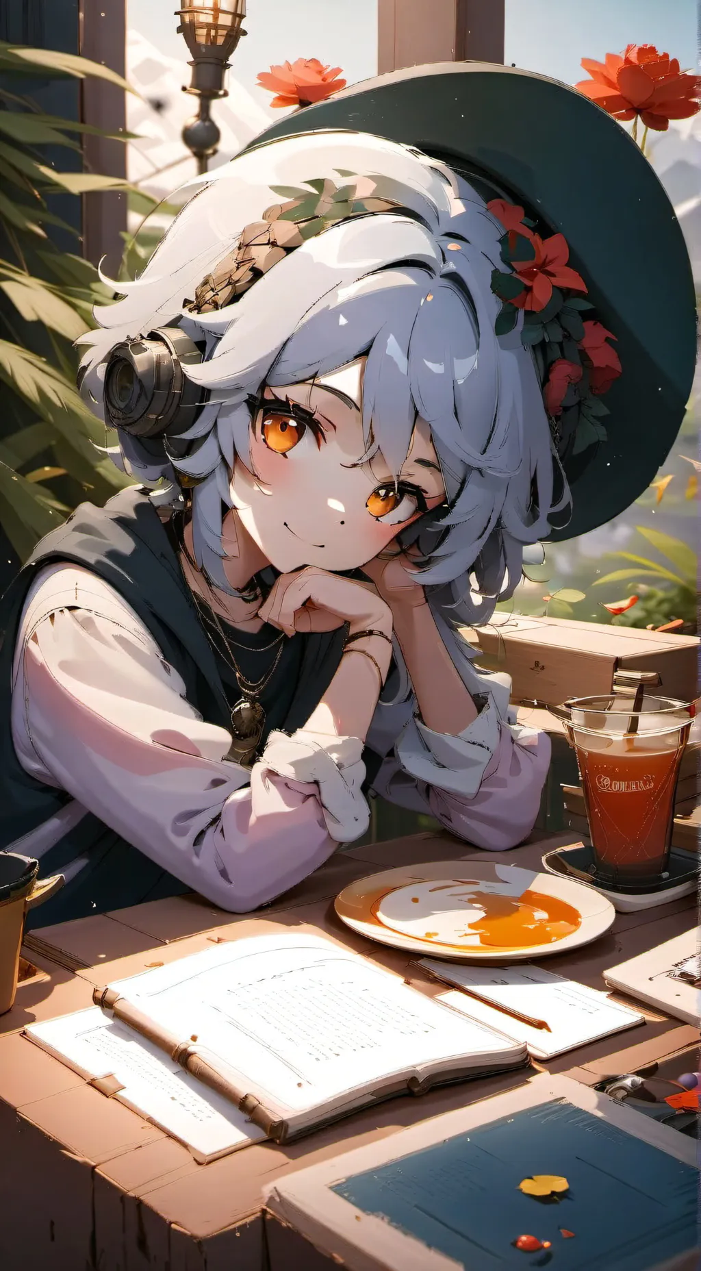 ai character: Maple background