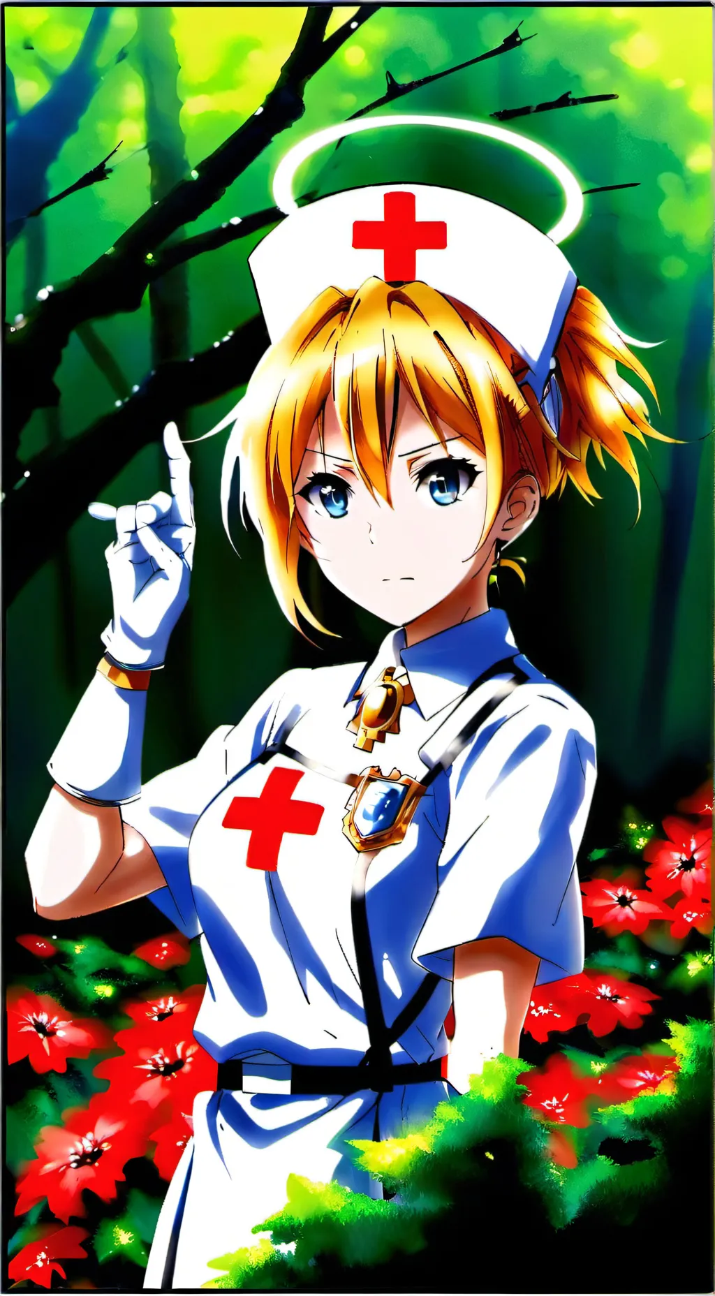 ai character: Katia  background