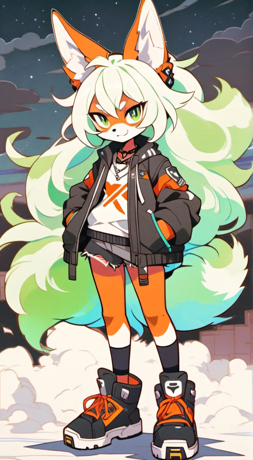 ai character: Tabitha Flux background