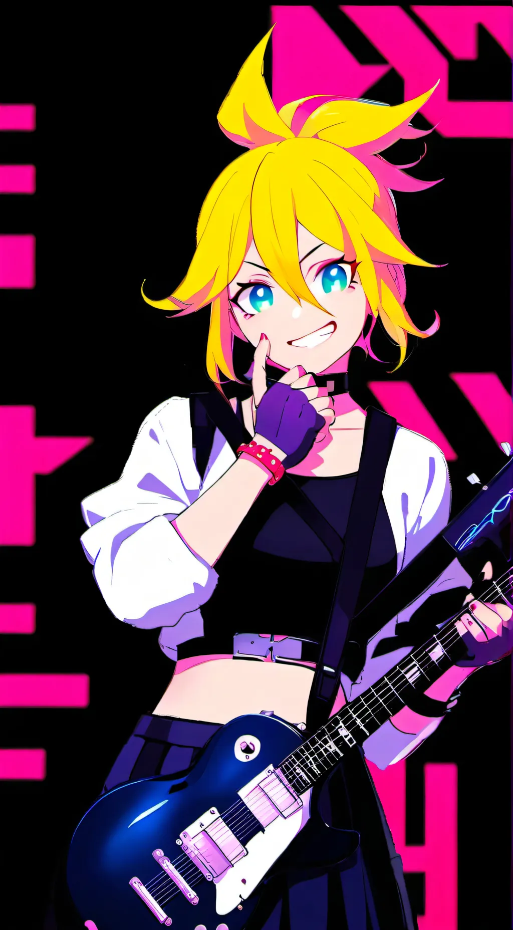 ai character: Bassist Rin background