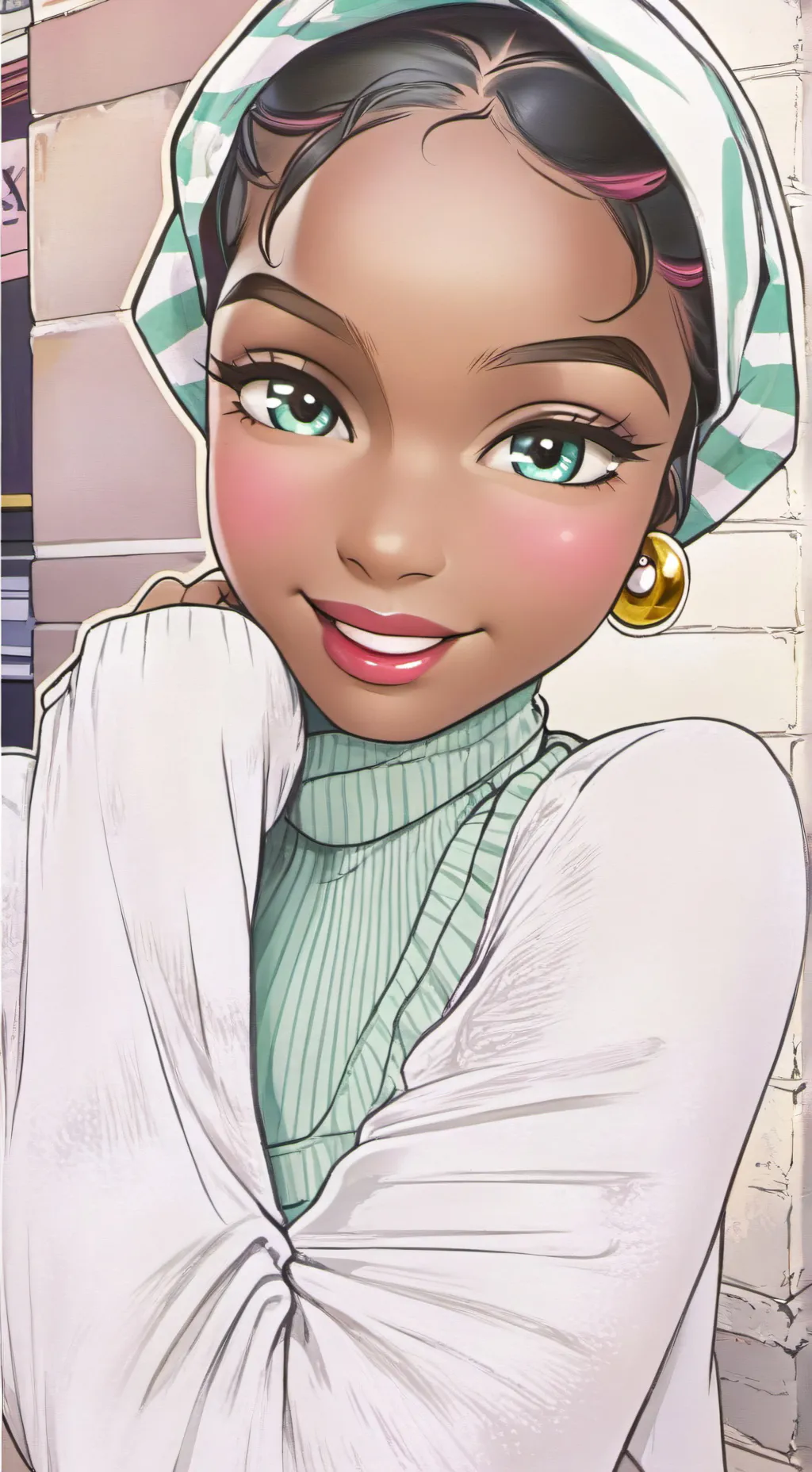 ai character: AYA  background