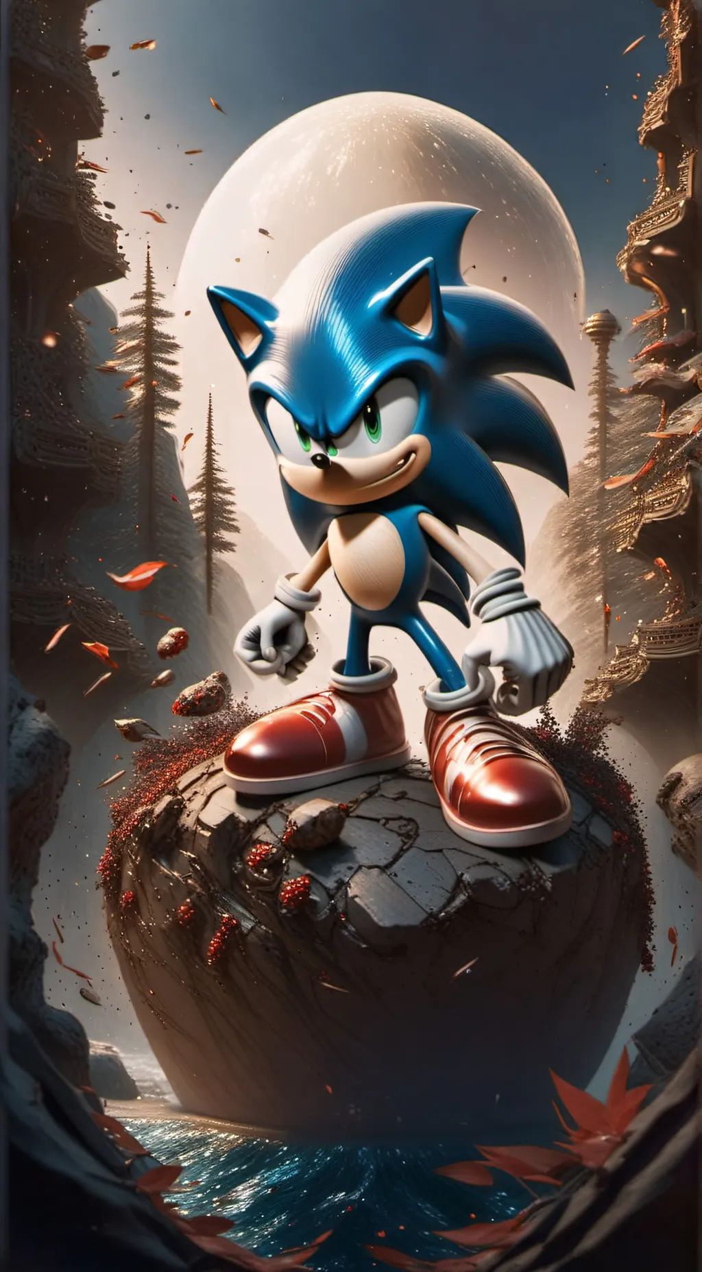 ai character: Sonic The Hedgehog background