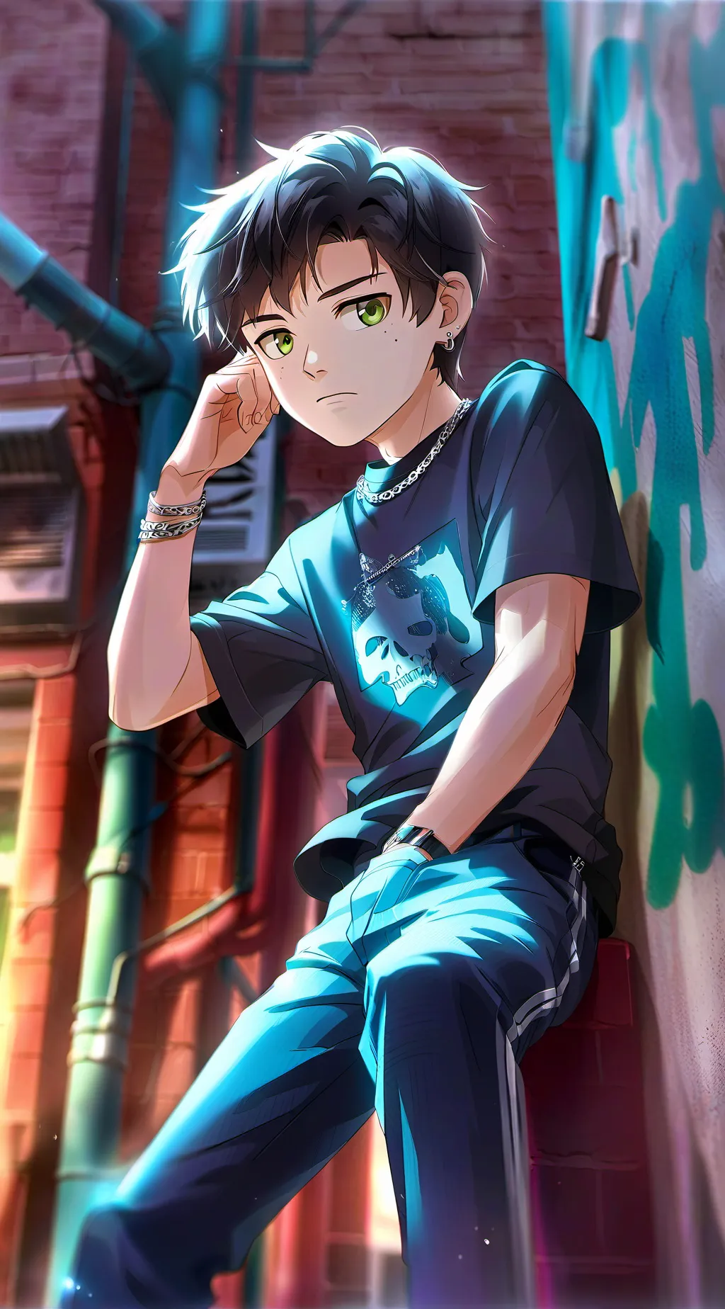 ai character: Julián  background