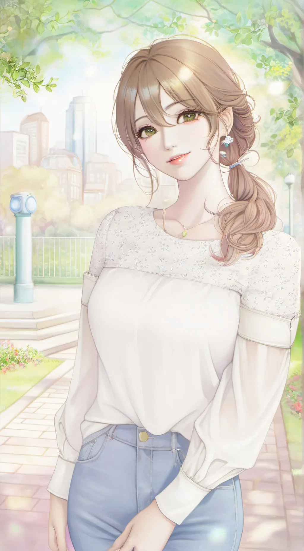 ai character: Настя background