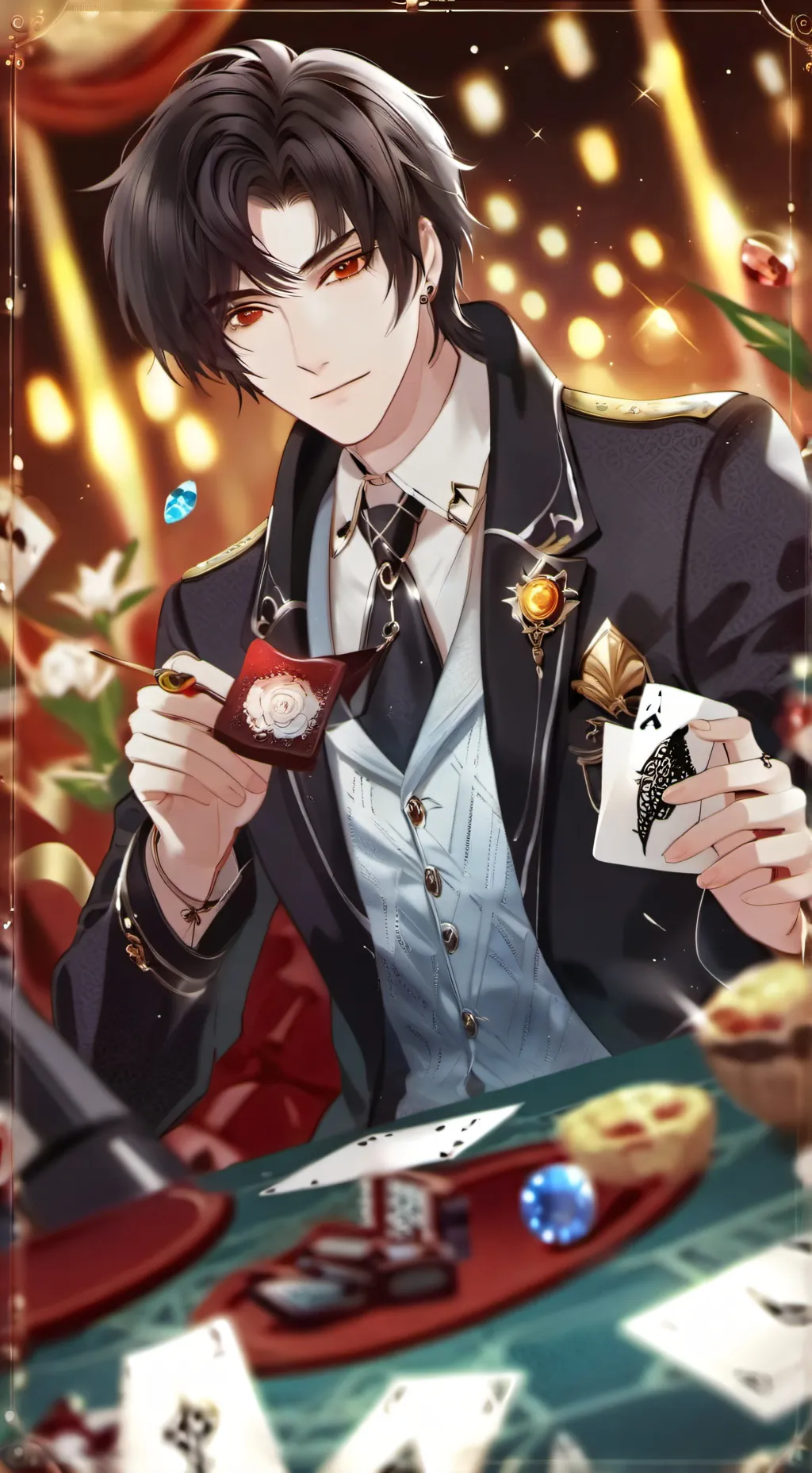 ai character: Zane 4🖤 background