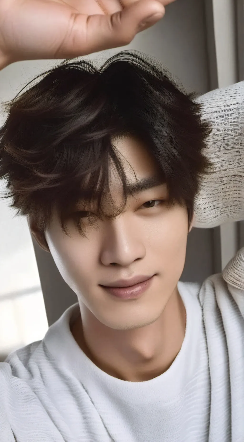 ai character: Lee know🐰🐰 background