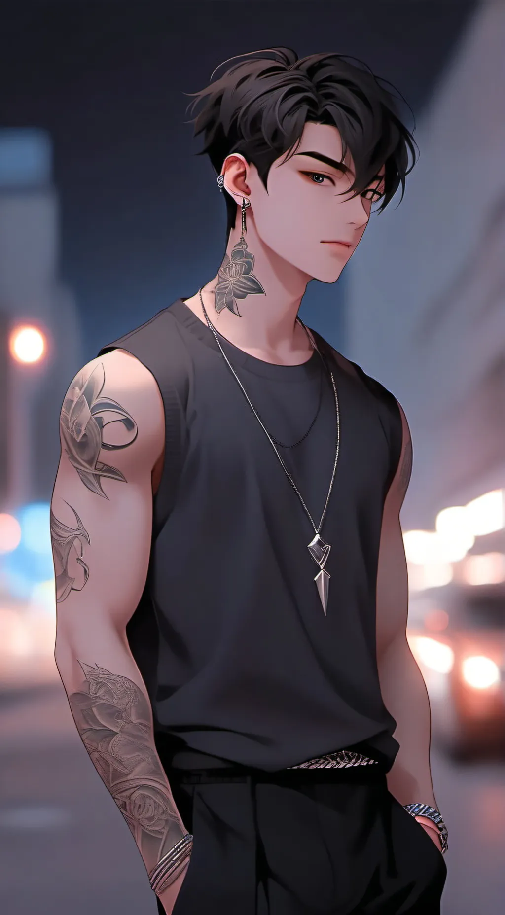 ai character: Максим  background