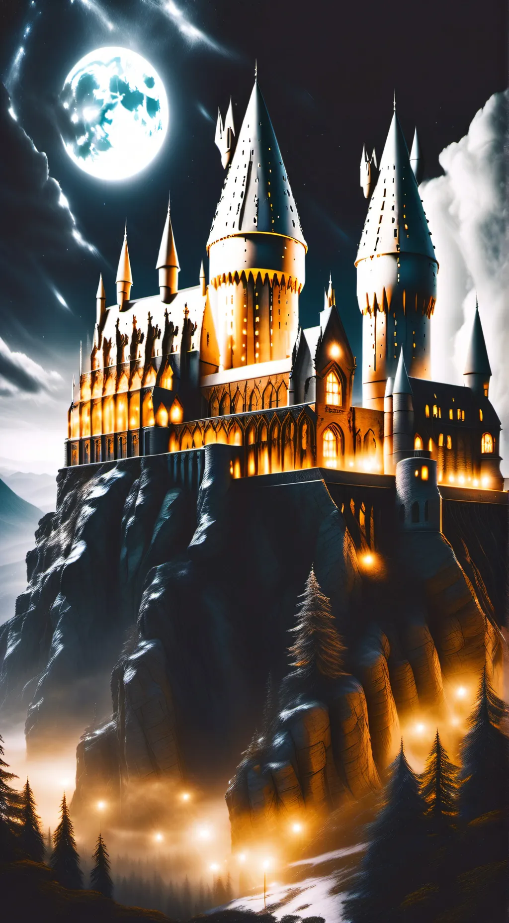 ai character: Hogwarts,Nevermore background