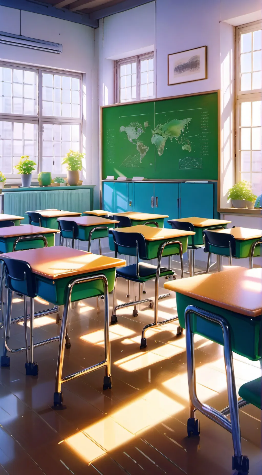 ai character: my school  background