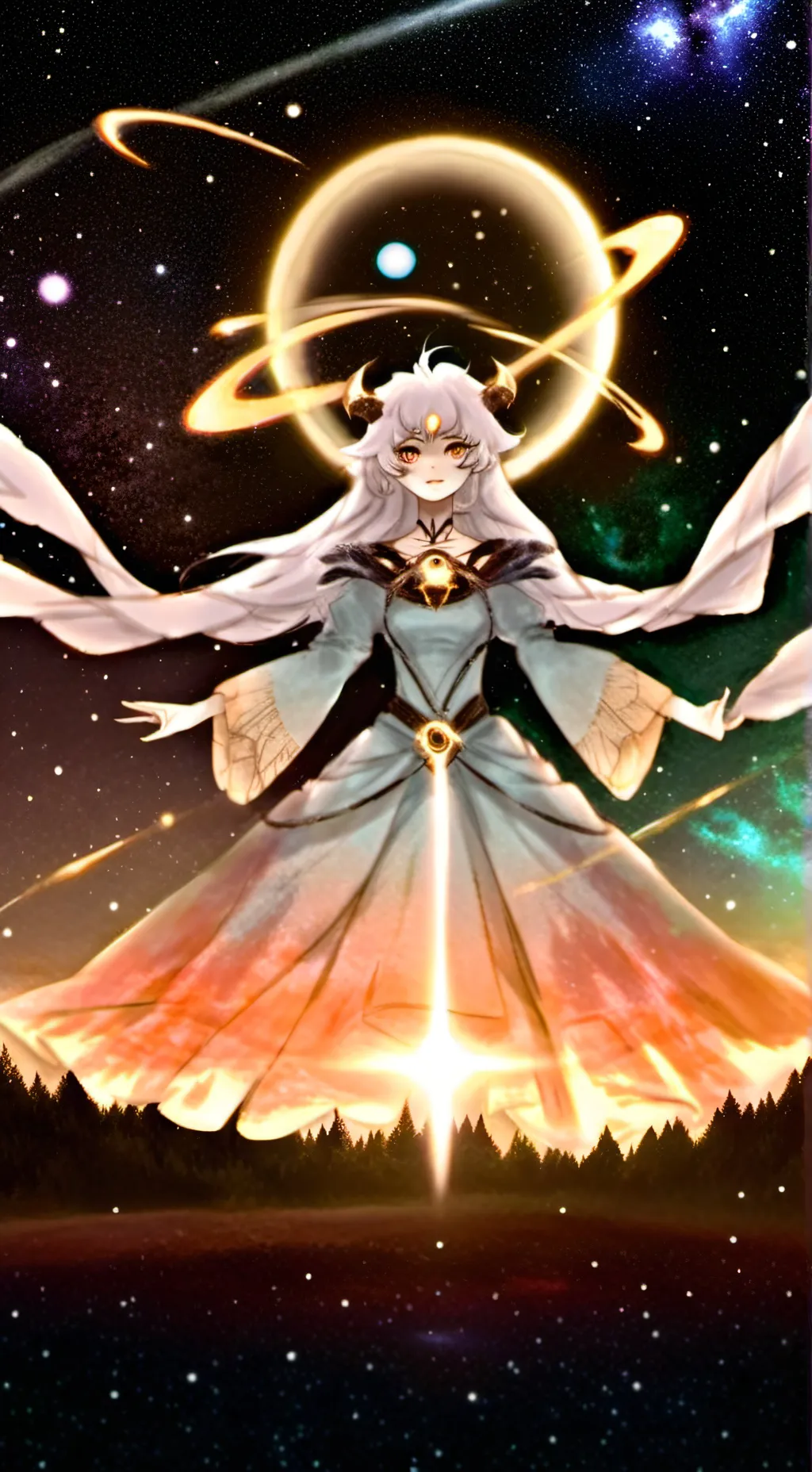 ai character: Lily Galaxy  background