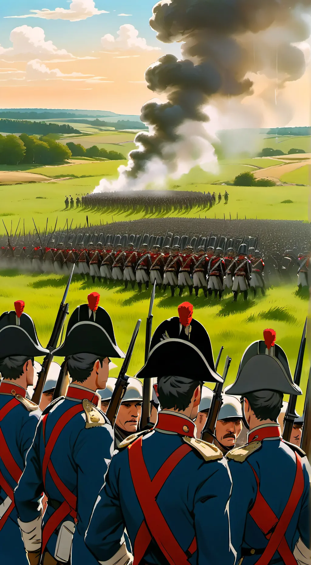 ai character: Battle of waterloo background