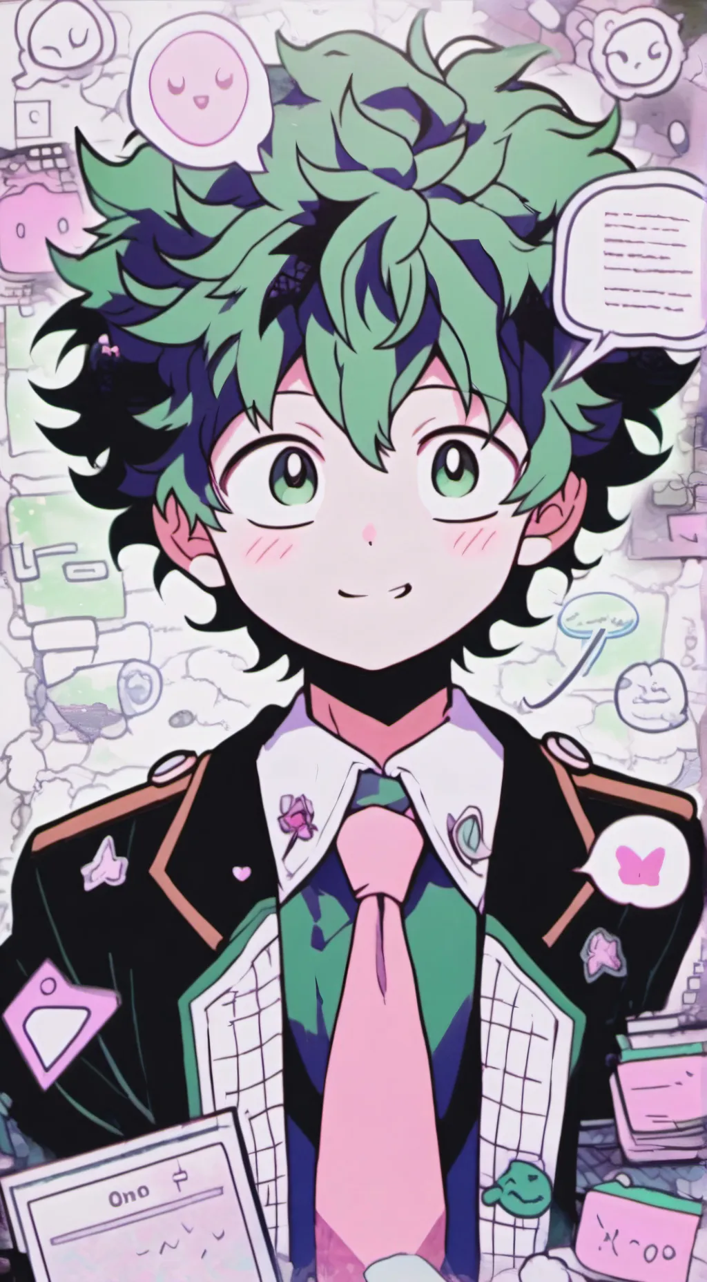 ai character: deku background