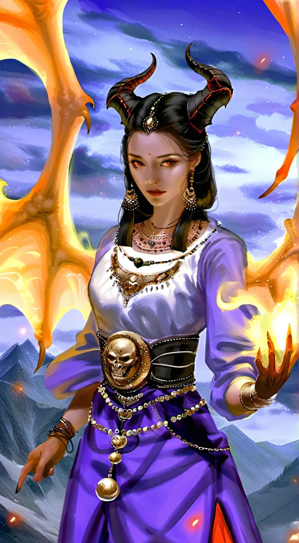 ai character: Demon hunters  background