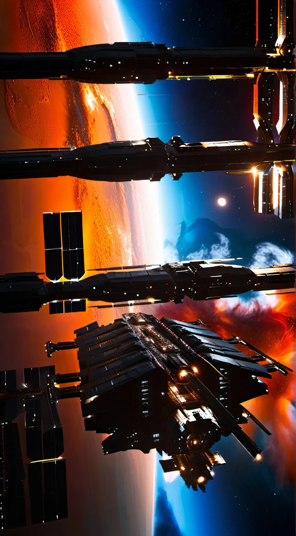 ai character: ISS background