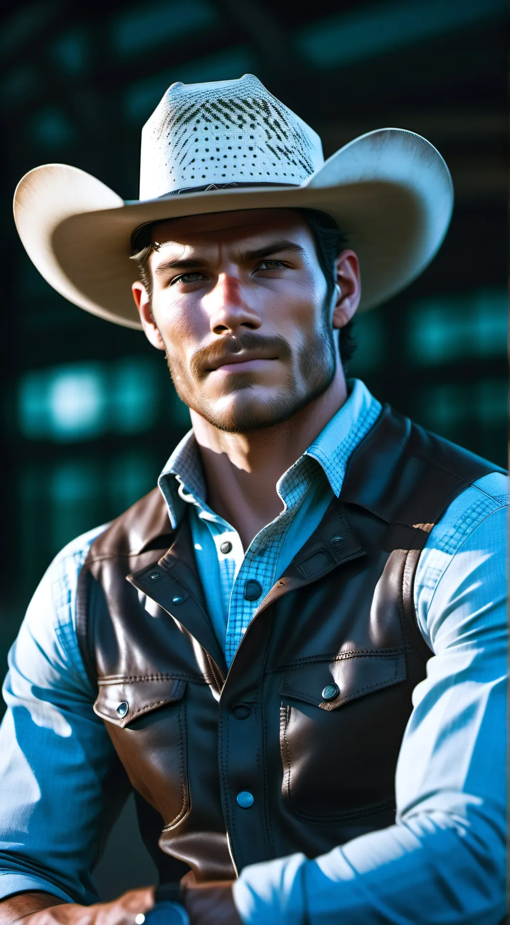 ai character: Conner Hadfield  background